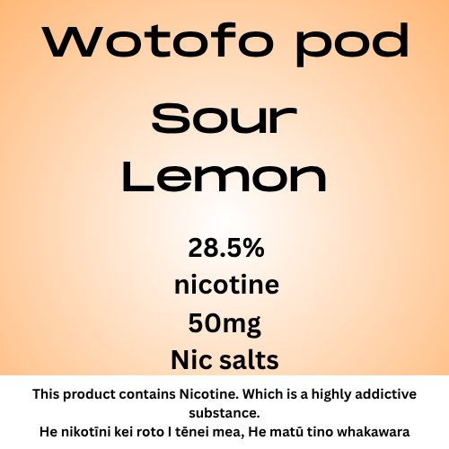 Wotofo Nexpod Sour Lemon 40mg Nic Salt