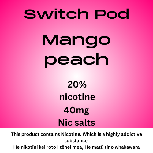 Switch Mango Peach 40mg Nic Salt Pod