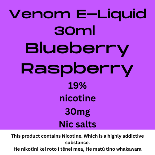 Venom 30mg Blueberry Raspberry