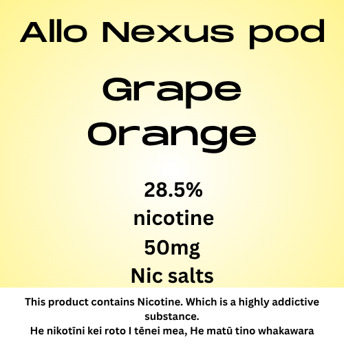 Nexus Pod Grape Orange 6000puffs 50mg Nic Salt