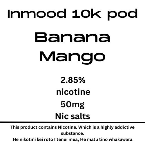 Inmood 10k Banana Mango 40mg Nic Salt