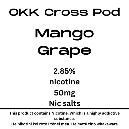 OKK Mango Grape 28.5mg Nic Salt Pod 5000 Puff