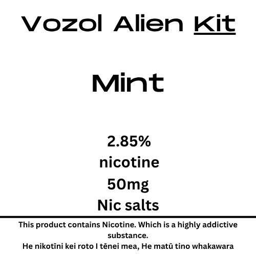 Vozol Alien Luxe Kit Mint 25mg/ml Nicotine