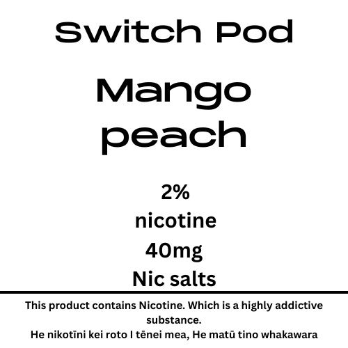 Whakawhiti Kiwi Mango Peach 40mg Nic Salt Pod