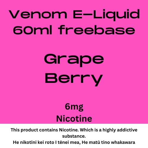 Venom 6mg Grape Berry 60ml