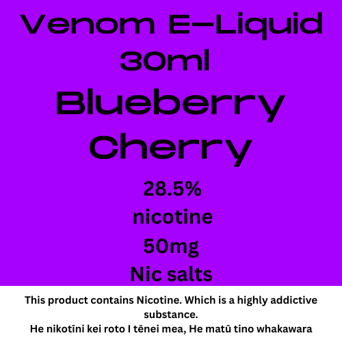 Venom 50mg Blueberry Cherry