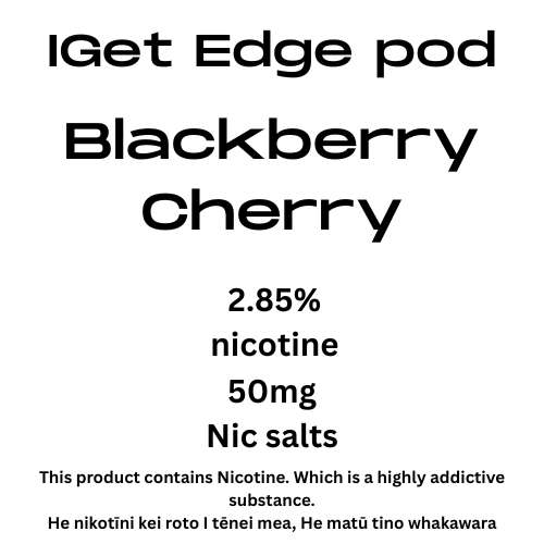 Iget Edge Pod Blackberry Cherry 28.5mg/ml Nicotine