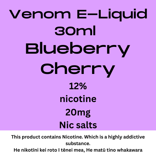 Venom 20mg Bluberry Cherry