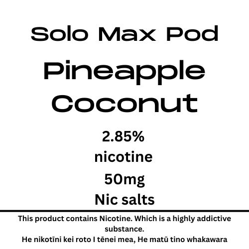 Solo MAX Pod Pineapple Coconut 28.5mg Nicotine