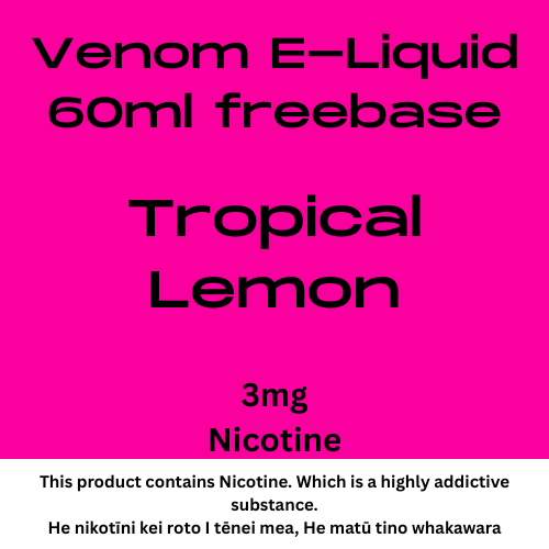 Venom 3mg Tropical Lemon 60ml