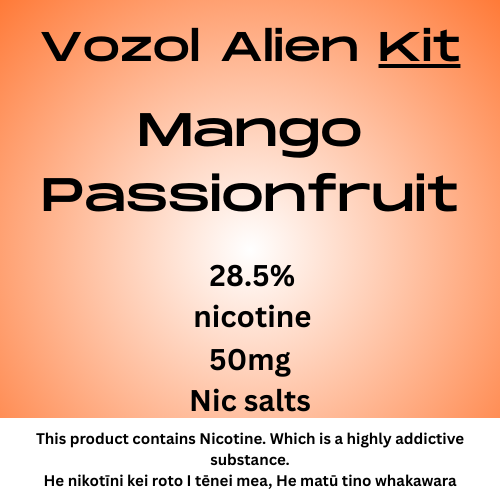 Vozol Alien Luxe Kit Mango Passionfruit 25mg/ml Nicotine