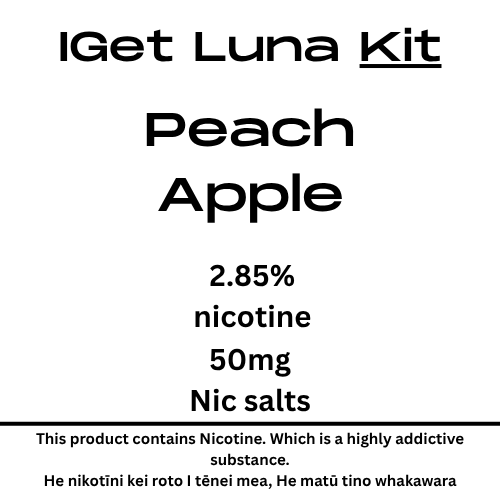 Iget Luna Kit Peach Apple 28.5mg Nicotine