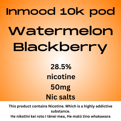 Inmood 10k Watermelon Blackberry 40mg Nic Salt