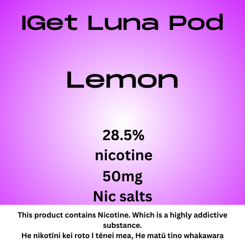 Iget Luna Pod Lemon 28.5mg Nicotine