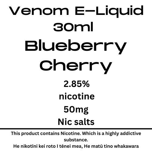 Venom 50mg Blueberry Cherry