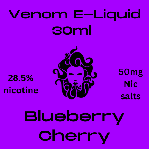 Venom 50mg Blueberry Cherry