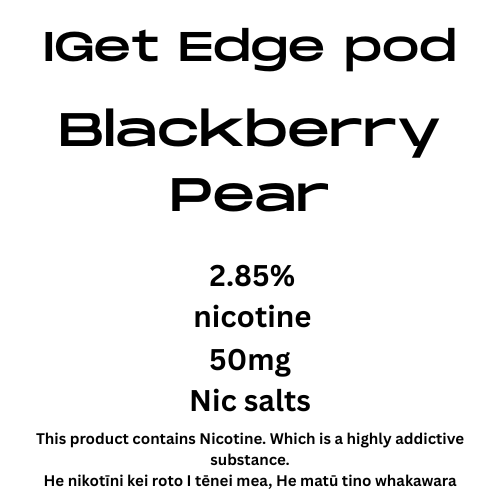 Iget Edge Pod Blackberry Pear 28.5mg/ml Nicotine