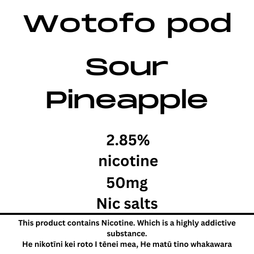 Wotofo Nexpod Sour Pineapple Pod 40mg Nic Tote
