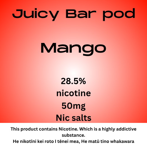 Juice Bar Pod Ice Mango 50mg Nic Tote