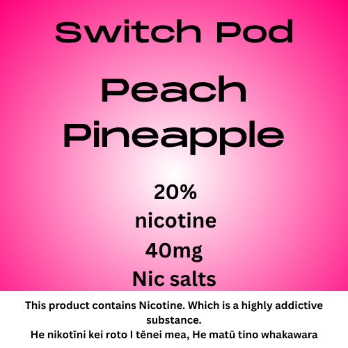 Switch Peach Pineapple 40mg Nic Salt Pod