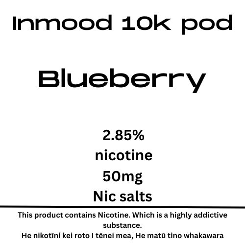 Inmood Blueberry 10k 40mg Nic Tote Pod
