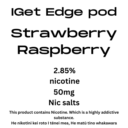 Iget Edge Pod Strawberry Raspberry 28.5mg/ml Nicotine