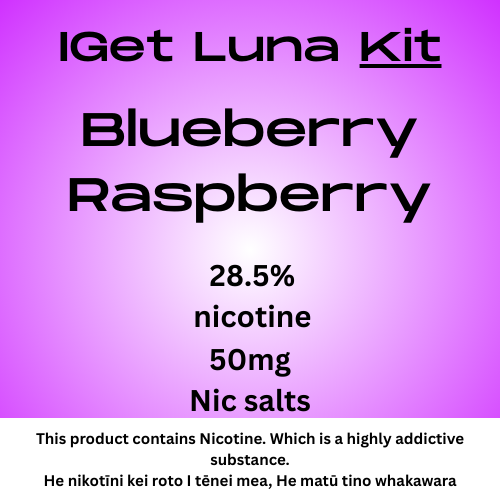 Iget Luna Kit Blueberry Raspberry 28.5mg Nicotine