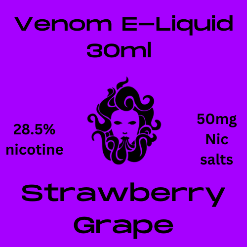 Venom 50mg Strawberry Grape