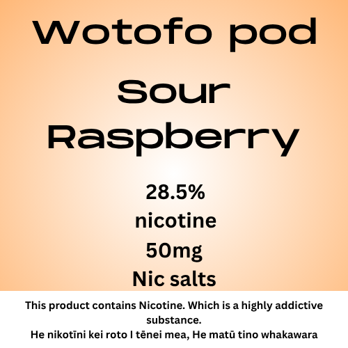 Wotofo Nexpod Pod Sour Raspberry 40mg Nic Salt