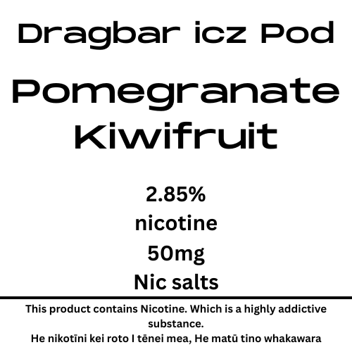 Dragbar Icz Max Pod Pomegranate Kiwifruit 28.5mg/ml Nicotine