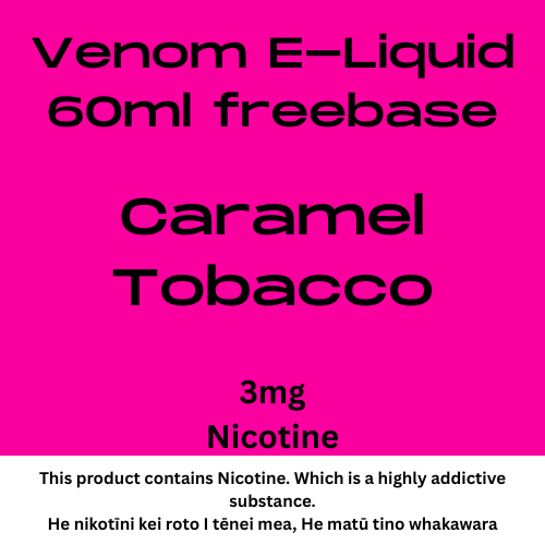 Venom 3mg Caramel Tobacco 60ml
