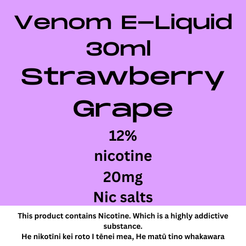 Venom 20mg Strawberry Grape