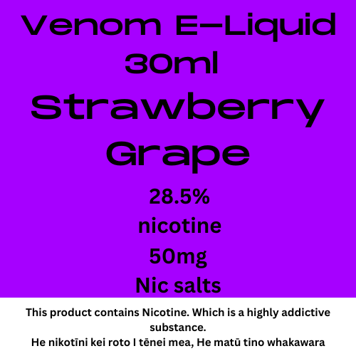 Venom 50mg Strawberry Grape