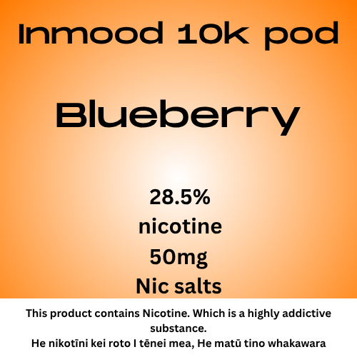 Inmood 10k Blueberry 40mg Nic Salt Pod