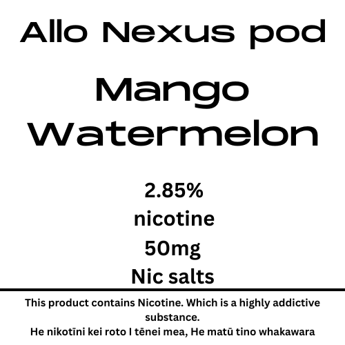 Nexus Pod Mango Watemelon 6000puffs 50mg Nic Salt