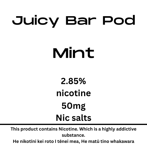 Juicy Bar Pod Mint 50mg Nic Tote