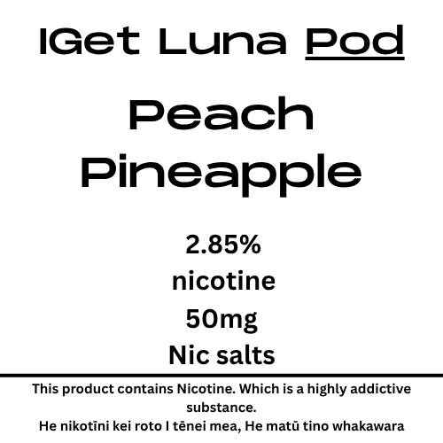 Iget Luna Pod Peach Pineapple 28.5mg Nicotine