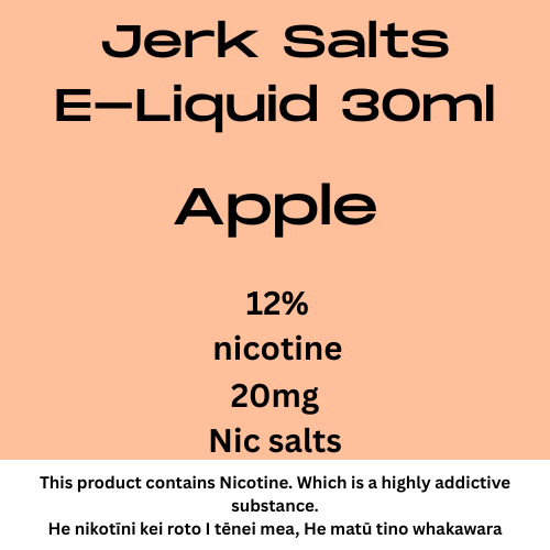 Jerk Salts Apple 20mg nic salts 30ml