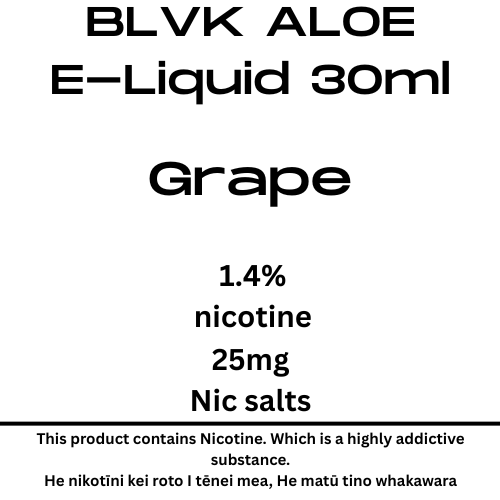 BLVK Aloe Grape 25mg Nic Tote
