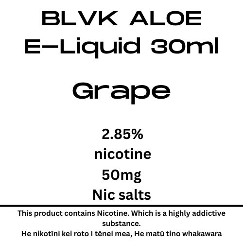 BLVK Aloe Grape 50mg Nic Tote