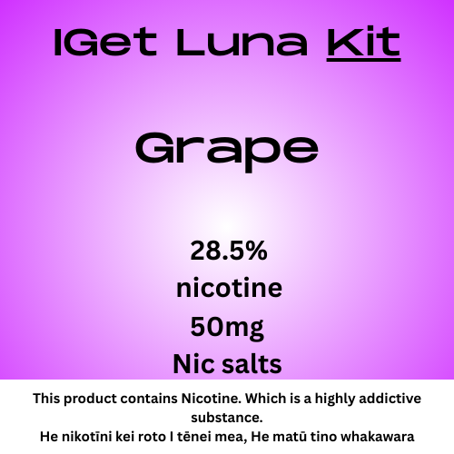 Iget Luna Kit Grape 28.5mg Nicotine