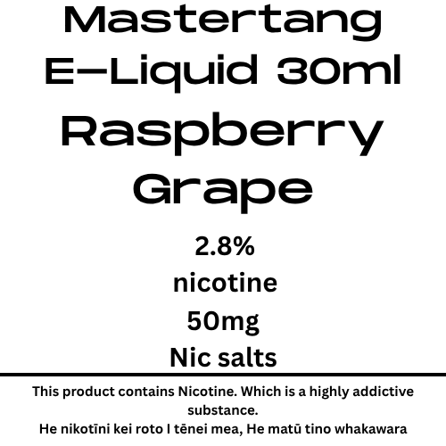 Master Tang Raspberry Grape 50mg nic salt 30ml