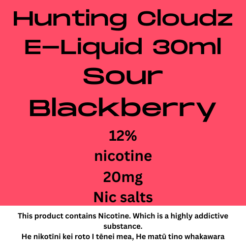 Hunting Clouds Sour Blackberry 20mg nic salt 30ml