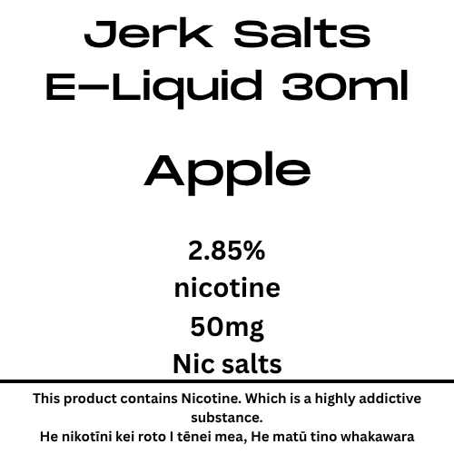 Jerk Salts Apple 50mg nic salt 30ml