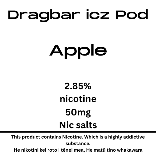 Dragbar Icz Max Pod Apple 28.5mg/ml Nicotine