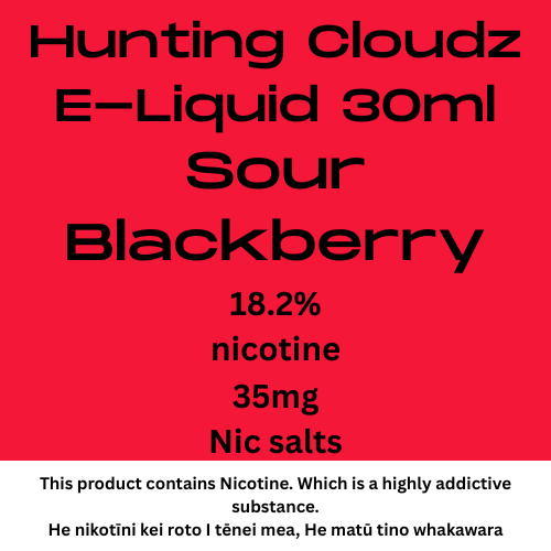 Hunting Clouds Sour Blackberry 35mg nic salt 30ml