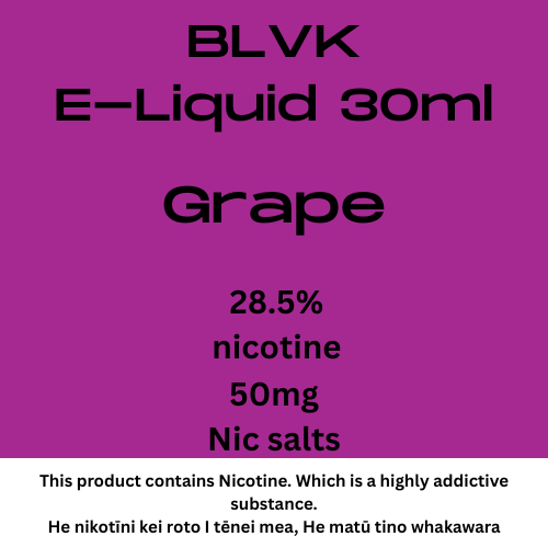 BLVK Grape 50mg Nic Salt