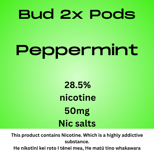 Bud 2 Pods Peppermint 2.8% Nicotine