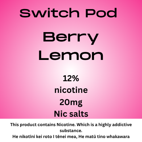 Switch Berry Lemon 20mg Nic Salt Pod