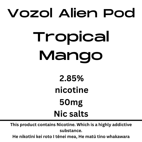 Vozol Alien Luxe Pod Tropical Mango 25mg/ml Nicotine